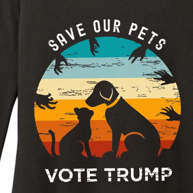 Save Our Pet Vote Trump 2024 Womens CVC Long Sleeve Shirt