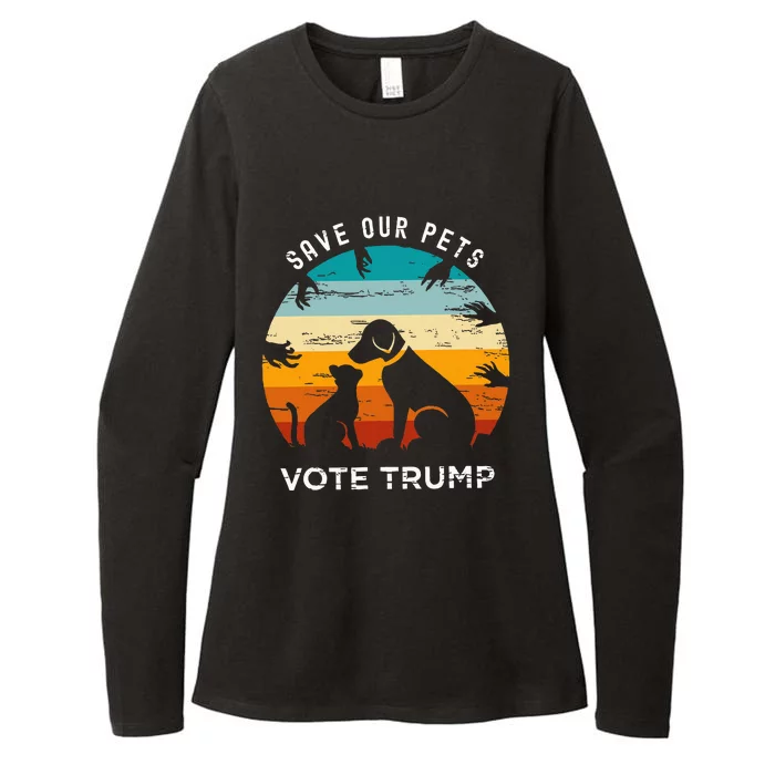 Save Our Pet Vote Trump 2024 Womens CVC Long Sleeve Shirt