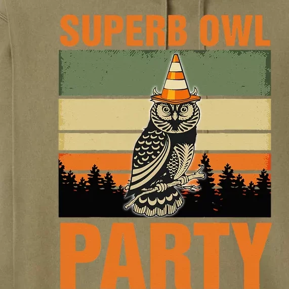 Superb Owl Party Premium Hoodie