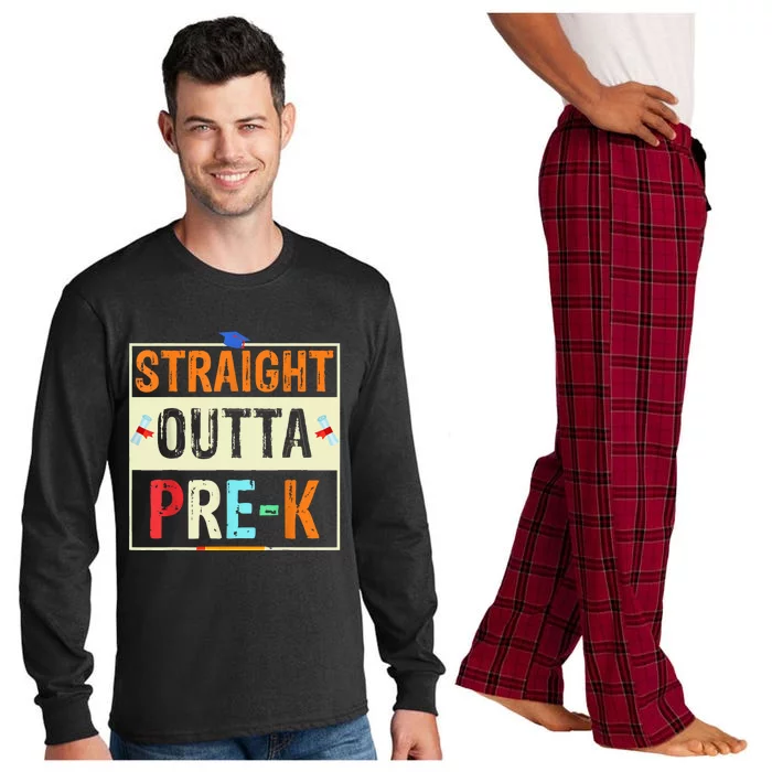 Straight Outta Pre K Preschool Graduation Gifts Long Sleeve Pajama Set