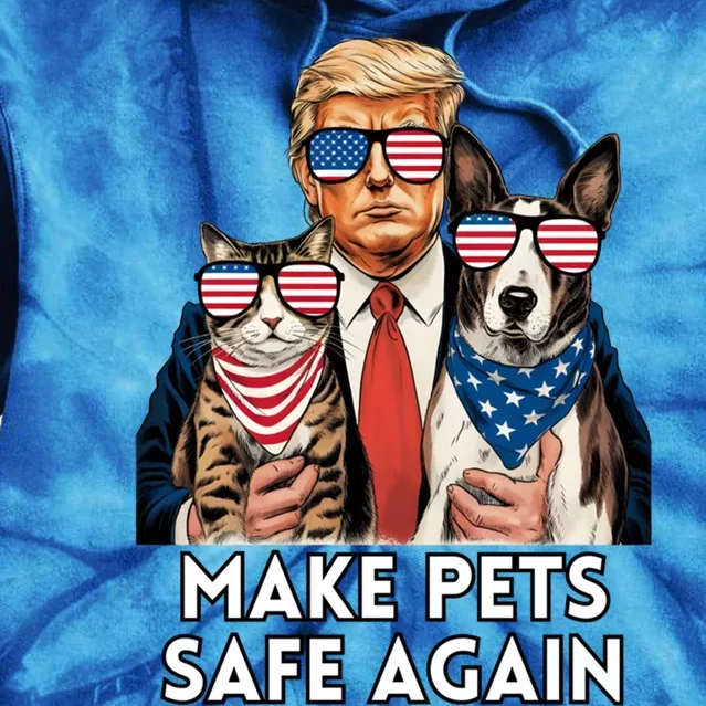 Save Our Pets Vote For Trump 2024 Trump Vance 2024 Election Gift Tie Dye Hoodie