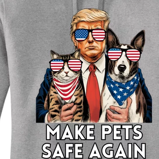 Save Our Pets Vote For Trump 2024 Trump Vance 2024 Election Gift Women's Pullover Hoodie