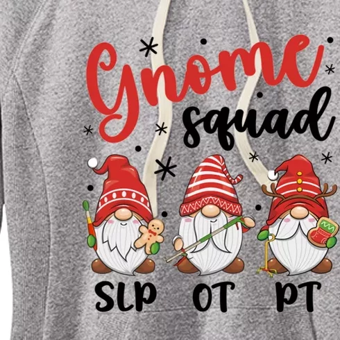 Slp Ot Pt Gnome Squad Christmas Therapist Team Xmas Pajamas Gift Women's Fleece Hoodie