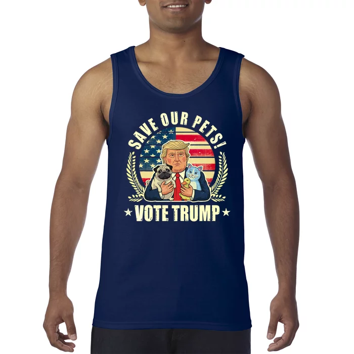 Save Our Pets Vote For Trump 2024 Trump Vance 2024 Election Tank Top