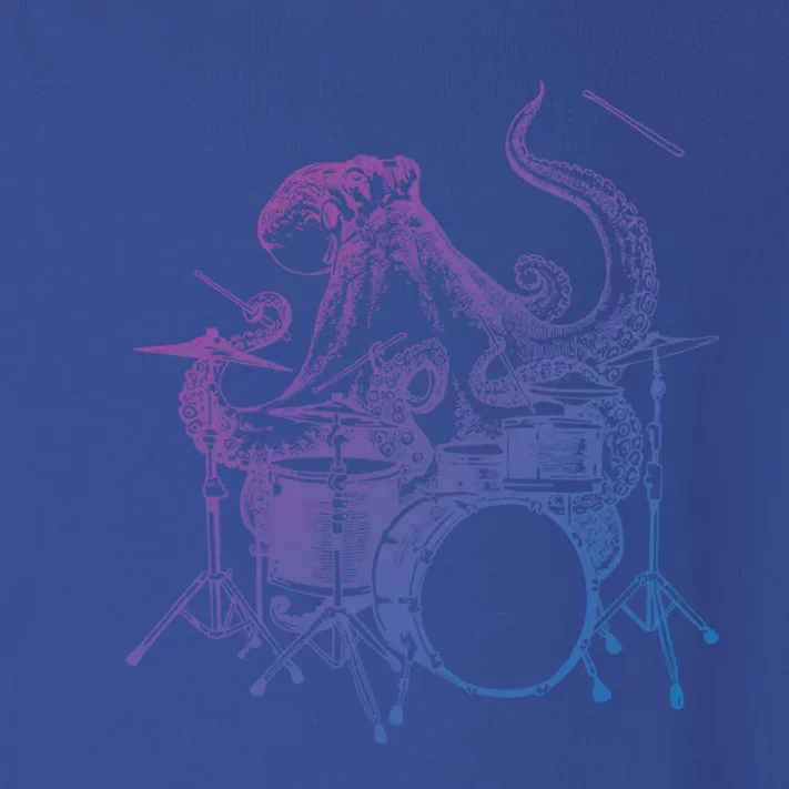 Seembo Octopus Playing Drums Drummer Drumming Musician Band Cute Gift Toddler Long Sleeve Shirt