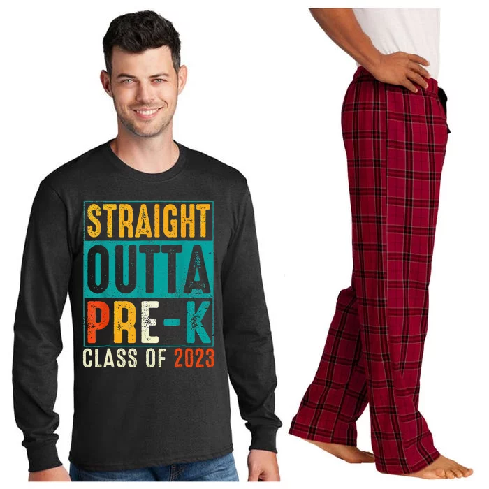 Straight Outta Pre K Preschool Graduation Gifts Long Sleeve Pajama Set