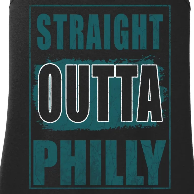 Straight Outta Philly Philadelphia Football Fans Ladies Essential Tank