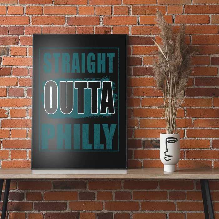 Straight Outta Philly Philadelphia Football Fans Poster