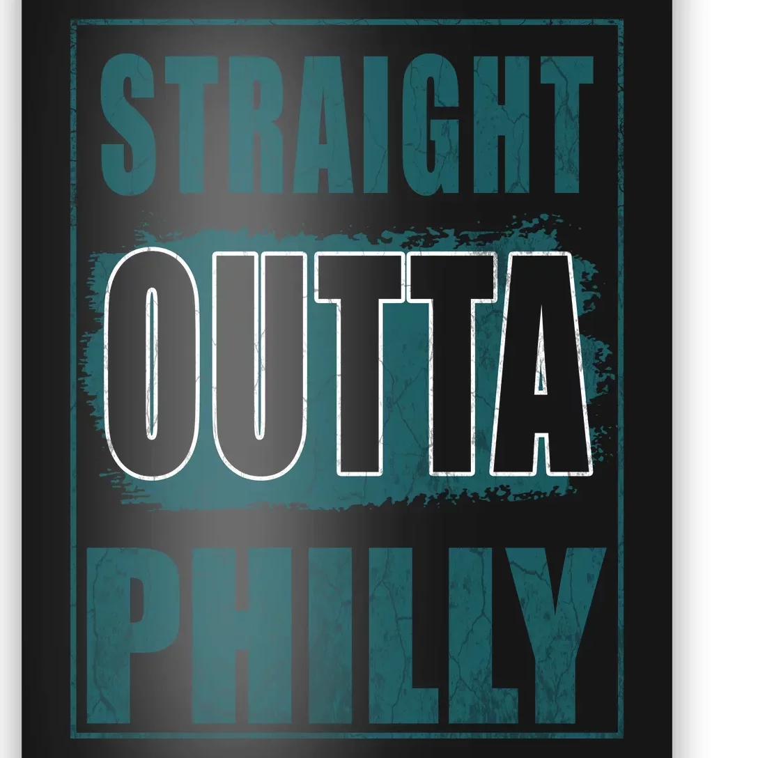 Straight Outta Philly Philadelphia Football Fans Poster