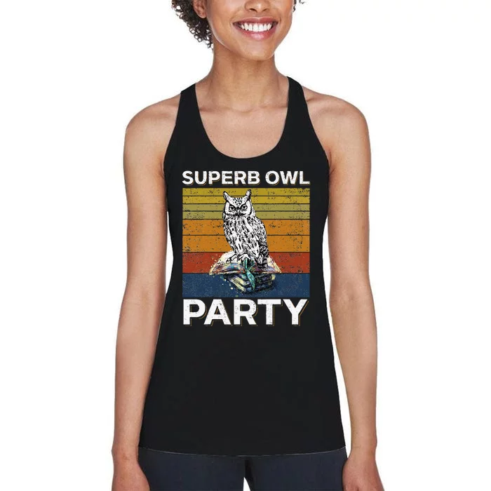 Superb Owl Party What We Do In The Shadows Owl Lover Women's Racerback Tank