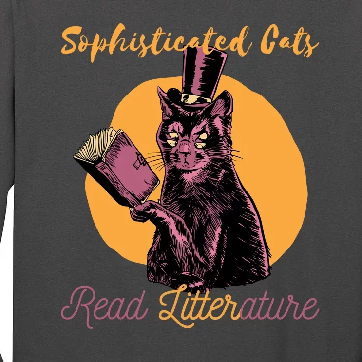 Sophisticated Cats Read Litterature Tall Long Sleeve T-Shirt