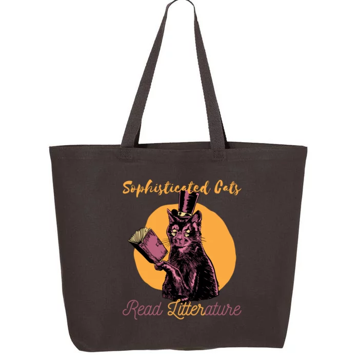 Sophisticated Cats Read Litterature 25L Jumbo Tote