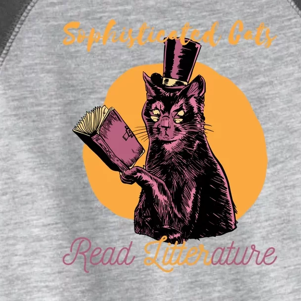 Sophisticated Cats Read Litterature Toddler Fine Jersey T-Shirt