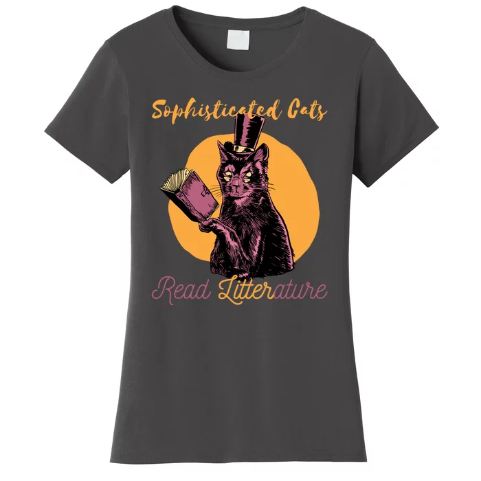 Sophisticated Cats Read Litterature Women's T-Shirt