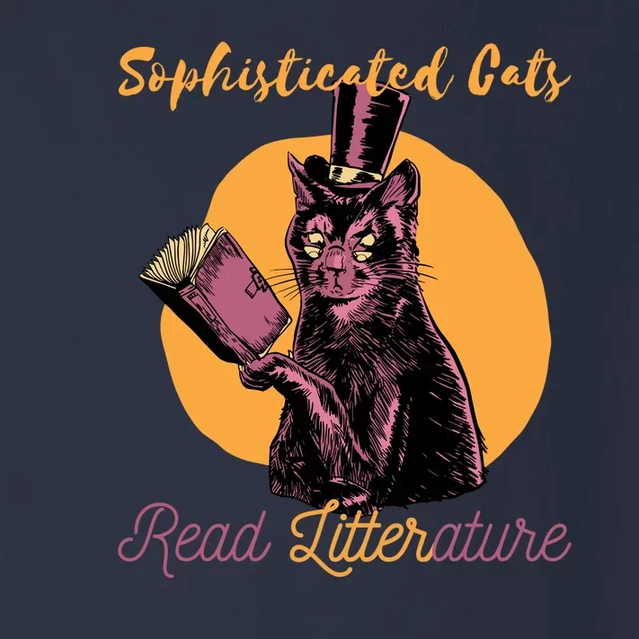 Sophisticated Cats Read Litterature Toddler Long Sleeve Shirt