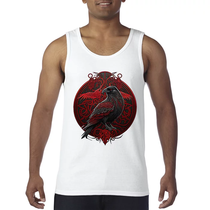 Scandinavian Odin Raven Tank Top