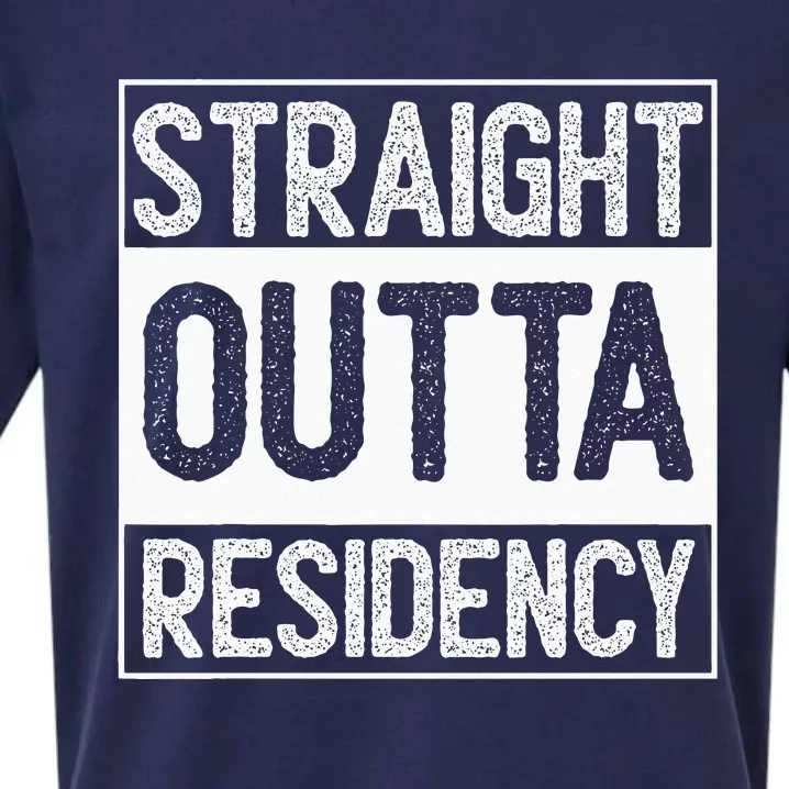 Straight Outta Residency graduation medical degree Sueded Cloud Jersey T-Shirt