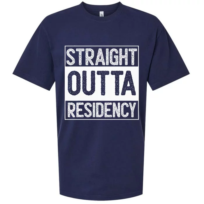 Straight Outta Residency graduation medical degree Sueded Cloud Jersey T-Shirt