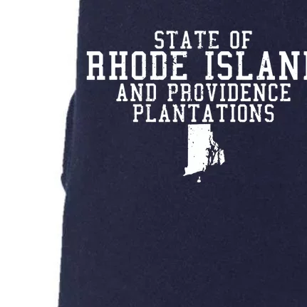 State Of Rhode Island And Providence Plantations Doggie 3-End Fleece Hoodie