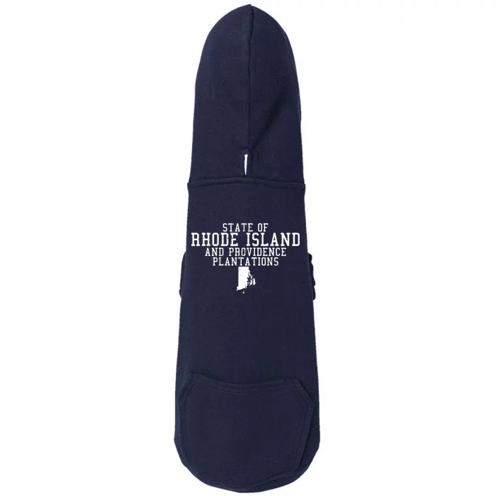 State Of Rhode Island And Providence Plantations Doggie 3-End Fleece Hoodie