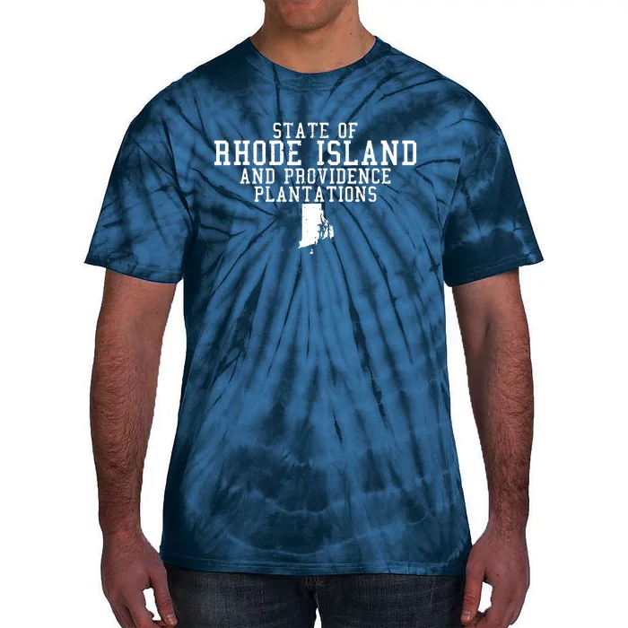 State Of Rhode Island And Providence Plantations Tie-Dye T-Shirt