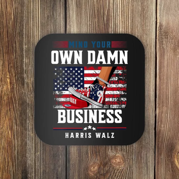 Stepping On Red Hat Mind Your Own Damn Business Harris Waltz Coaster