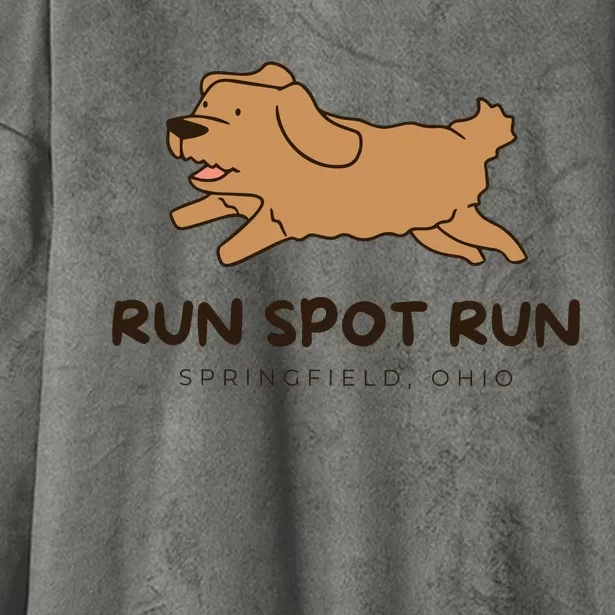 Springfield Ohio Run Spot Run Harris Walz Election 2024 Hooded Wearable Blanket