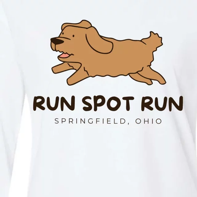 Springfield Ohio Run Spot Run Harris Walz Election 2024 Womens Cotton Relaxed Long Sleeve T-Shirt