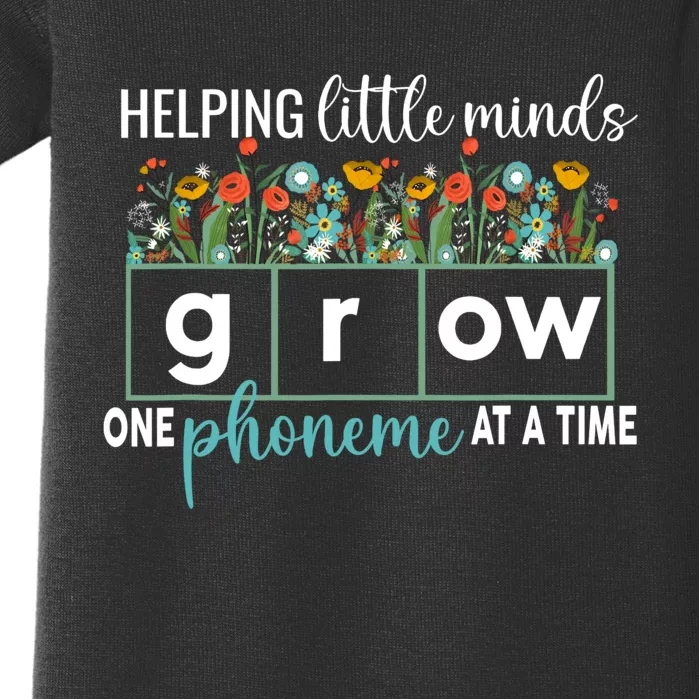 Science Of Reading Helping A Little Minds Grow Phonics Women Baby Bodysuit