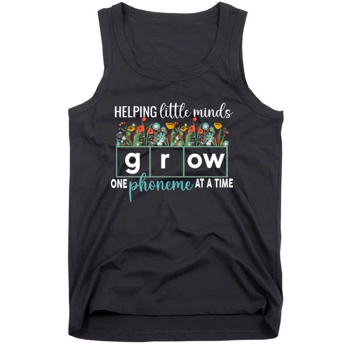 Science Of Reading Helping A Little Minds Grow Phonics Women Tank Top