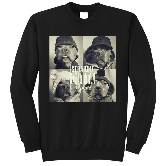 Straight Outta Rescue Pitbull Sweatshirt