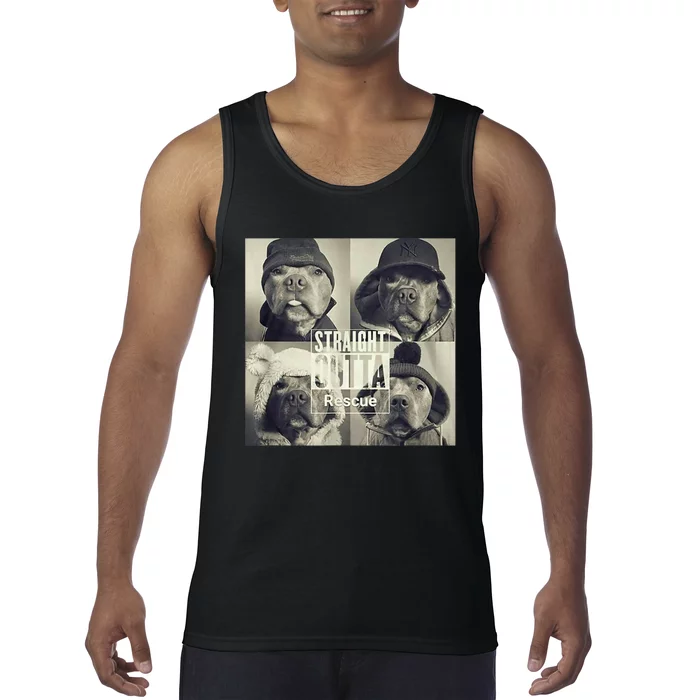 Straight Outta Rescue Pitbull Tank Top