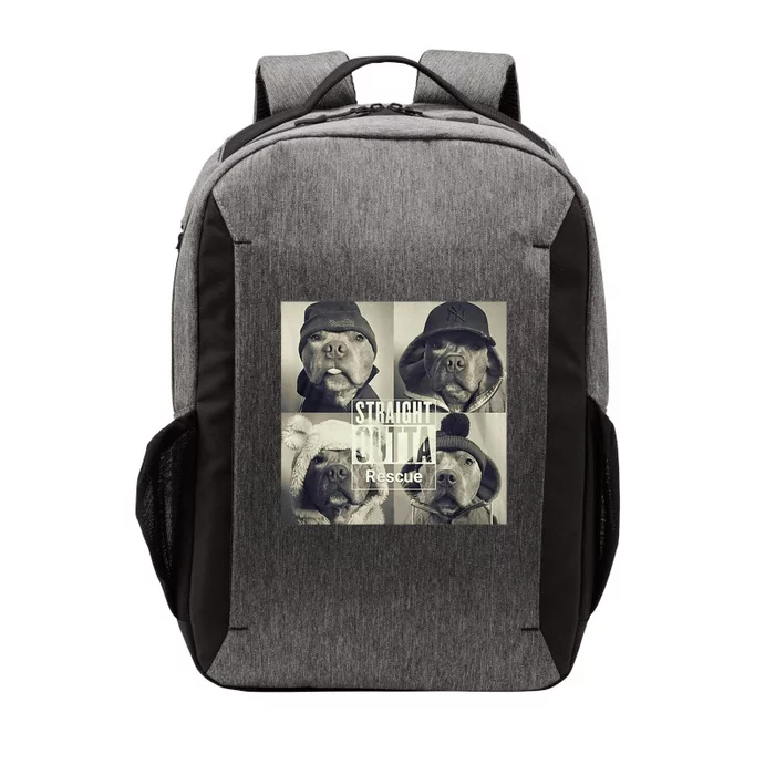 Straight Outta Rescue Pitbull Vector Backpack