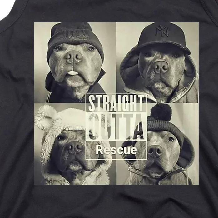 Straight Outta Rescue Pitbull Tank Top