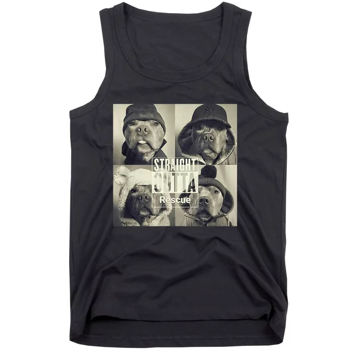 Straight Outta Rescue Pitbull Tank Top