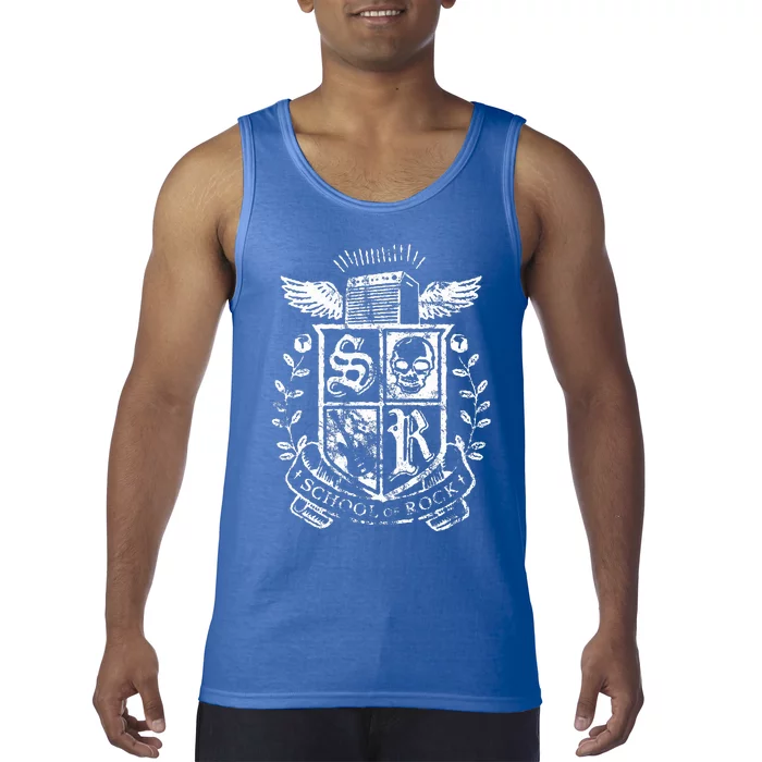 School Of Rock Distressed Crest Tank Top