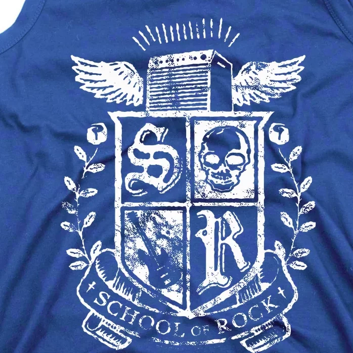 School Of Rock Distressed Crest Tank Top