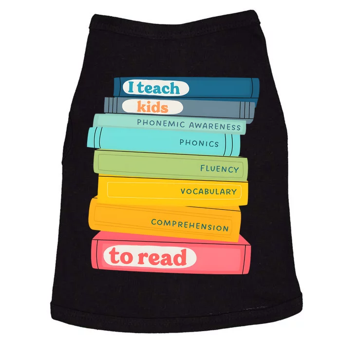 Science Of Reading Teacher Scentist Reader Lover Doggie Tank