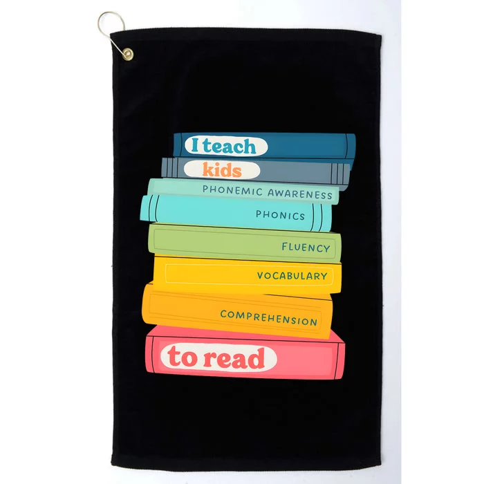 Science Of Reading Teacher Scentist Reader Lover Platinum Collection Golf Towel