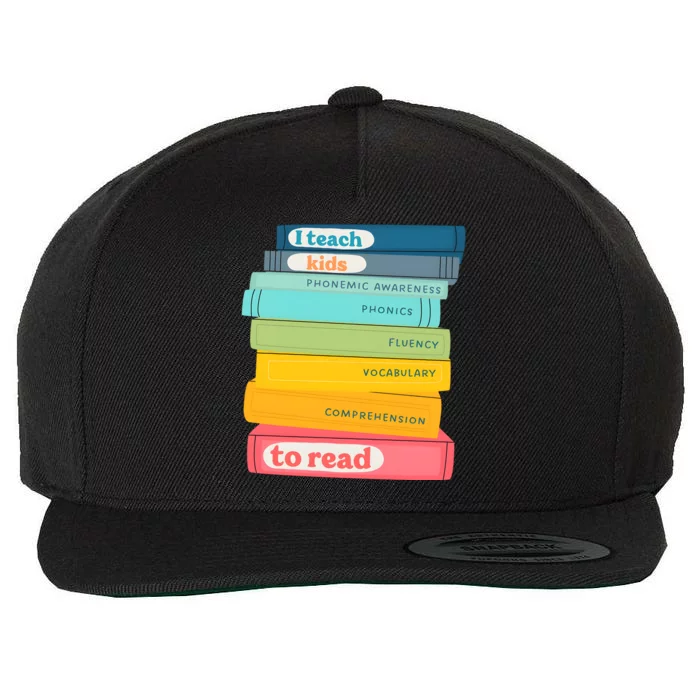 Science Of Reading Teacher Scentist Reader Lover Wool Snapback Cap