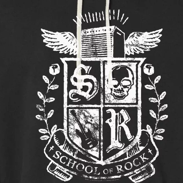 School Of Rock Distressed Crest Garment-Dyed Fleece Hoodie