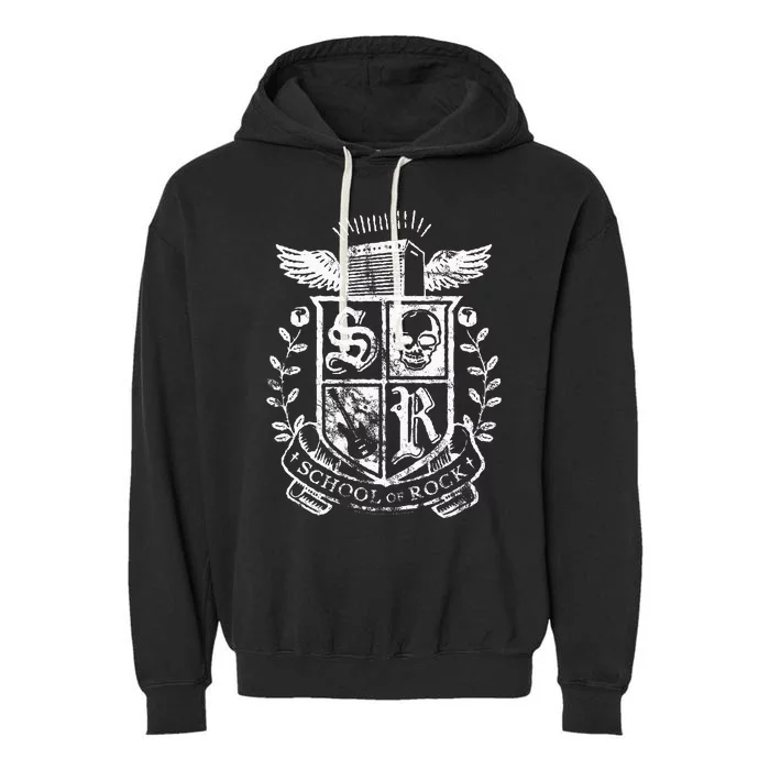 School Of Rock Distressed Crest Garment-Dyed Fleece Hoodie