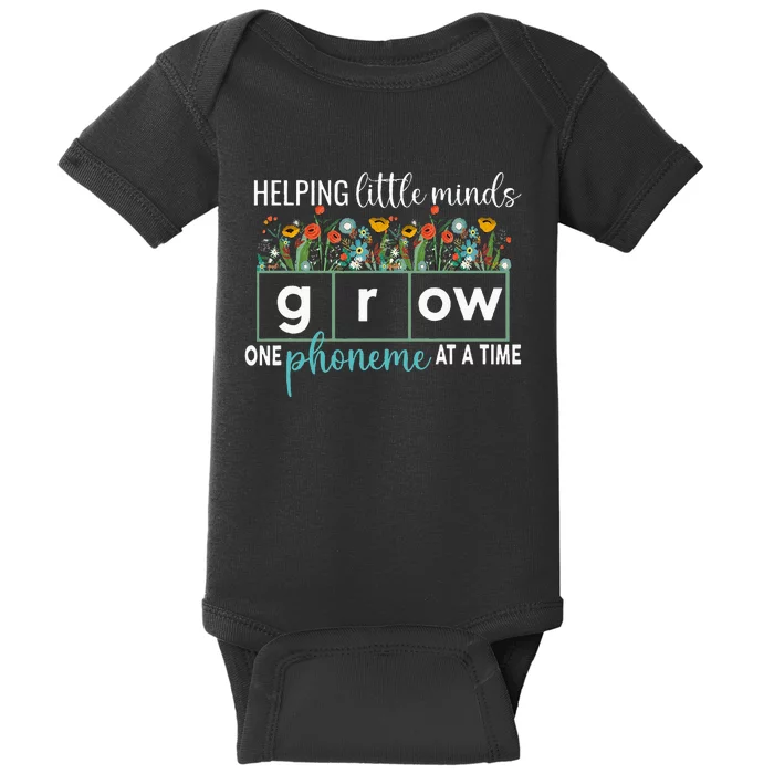 Science Of Reading Helping A Little Minds Grow Phonics Women Baby Bodysuit