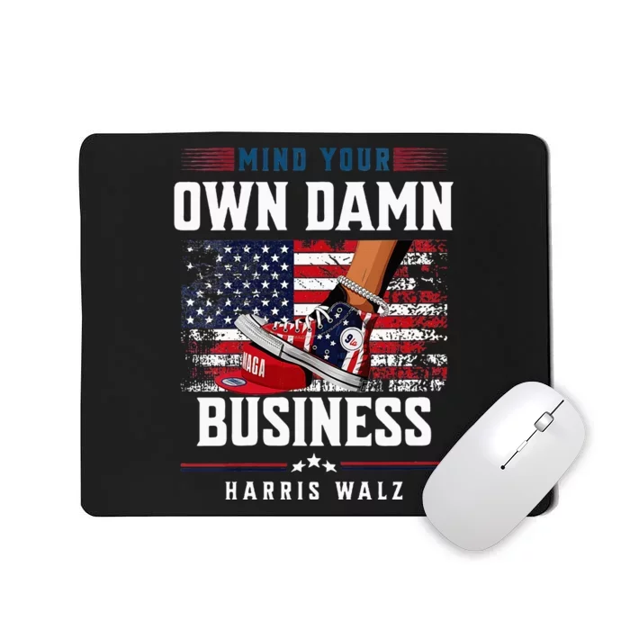 Stepping On Red Hat Mind Your Own Damn Business Harris Waltz Mousepad