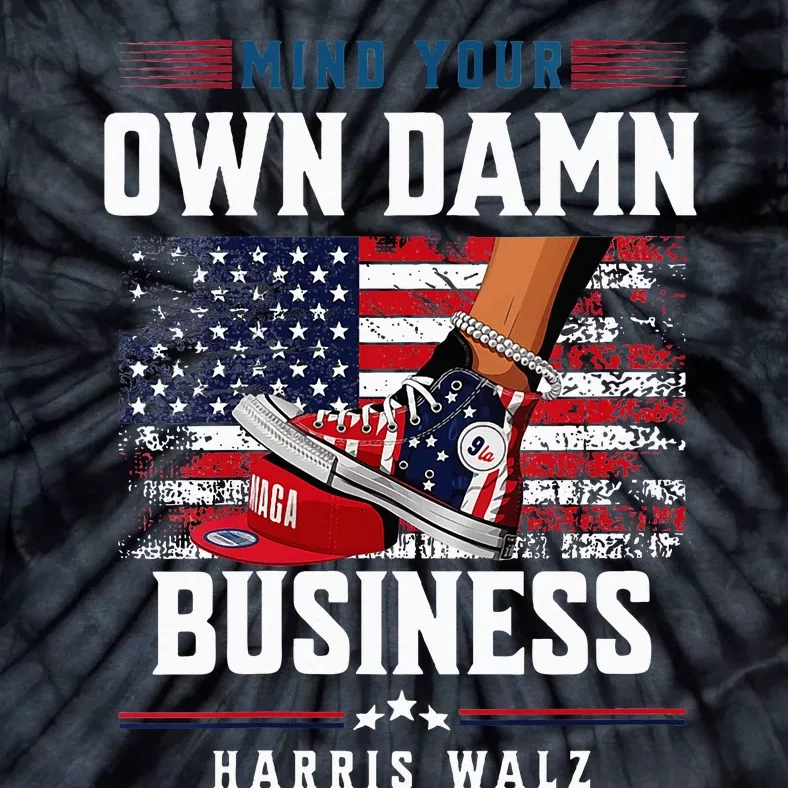 Stepping On Red Hat Mind Your Own Damn Business Harris Waltz Tie-Dye T-Shirt