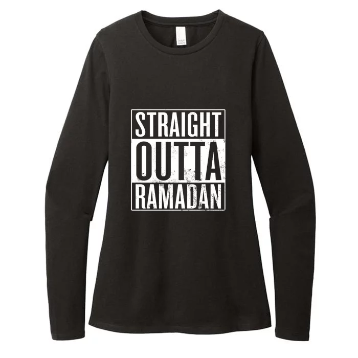 Straight Outta Ramadan Gift Ramadan Mubarak Womens CVC Long Sleeve Shirt