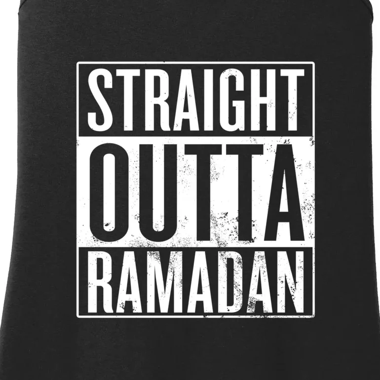 Straight Outta Ramadan Gift Ramadan Mubarak Ladies Essential Tank