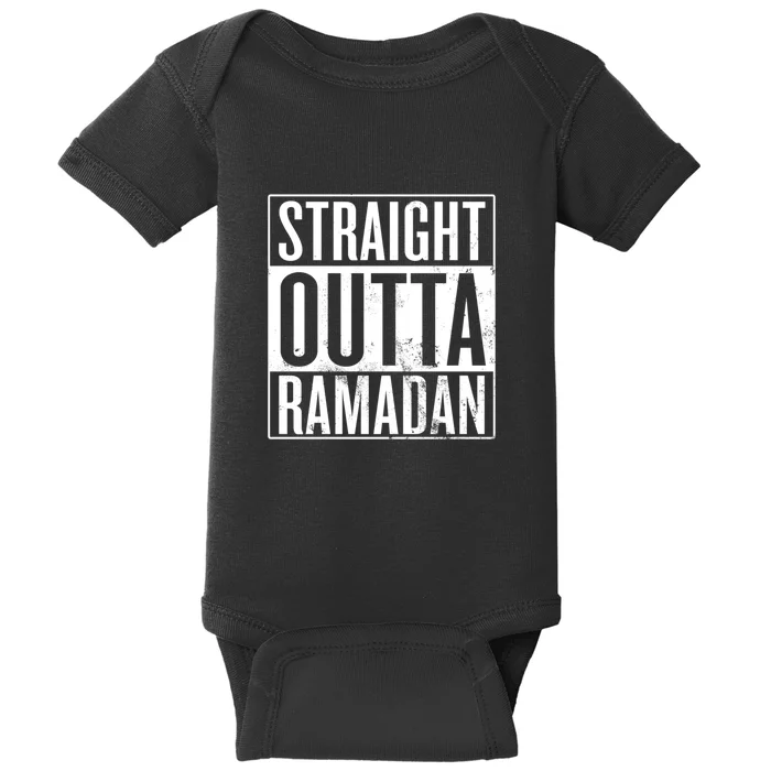 Straight Outta Ramadan Gift Ramadan Mubarak Baby Bodysuit