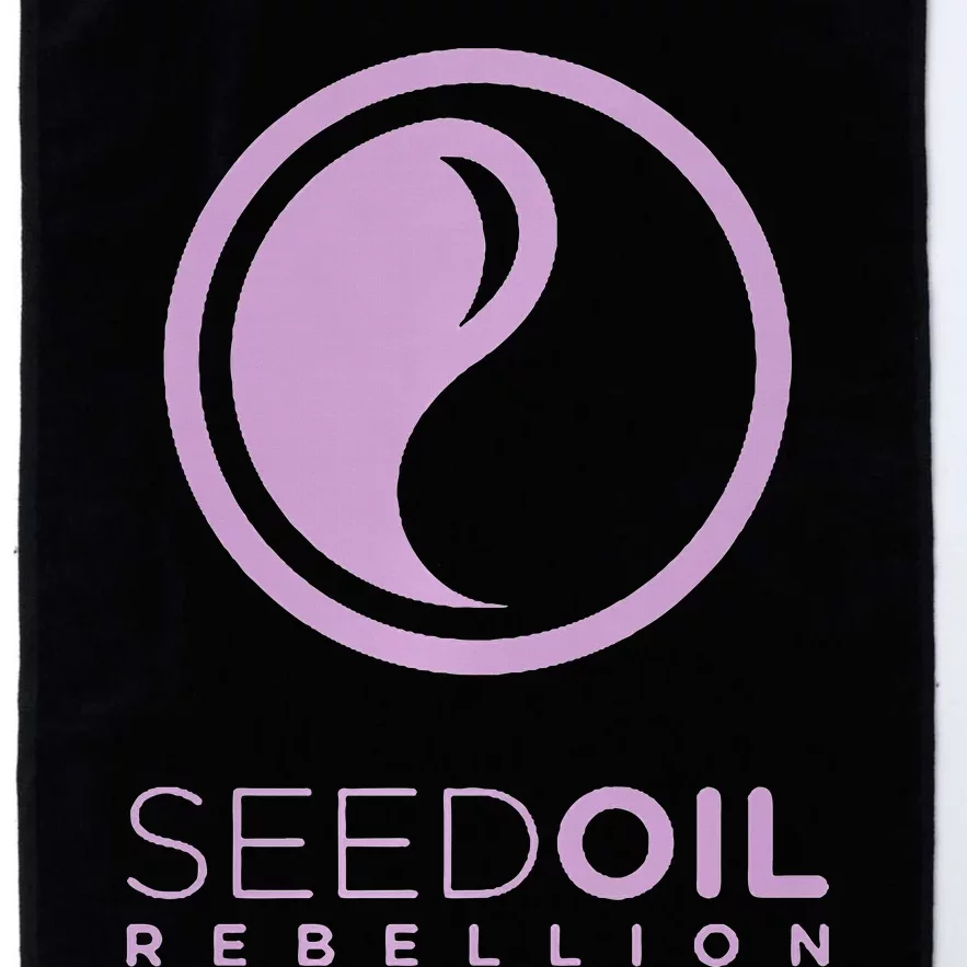 Seed Oil Rebellion merch Platinum Collection Golf Towel