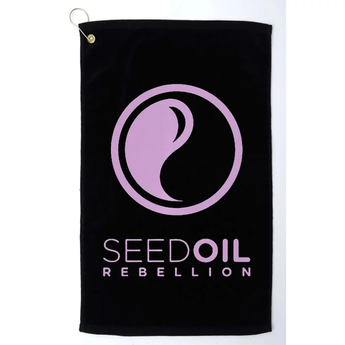 Seed Oil Rebellion merch Platinum Collection Golf Towel